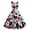 AA-Red466, variant on Sleeveless Wrap V Neck Vintage Midi Dress for Women Floral Print A-Line Swing Spring Tea Party Gown