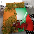 thumbnail image 4 of Custom Australia And Wales Rugby Bedding Set Wallabies Welsh Mascots Dynamic, 4 of 7