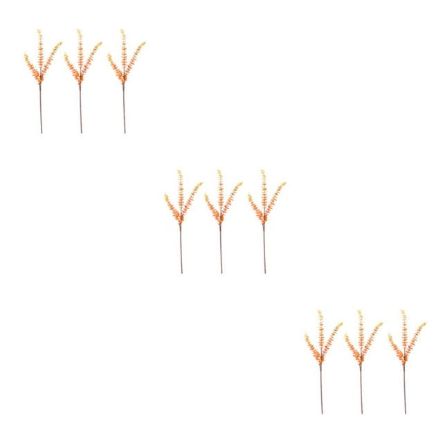 kurtrusly 3x Low Maintenance Artificial Flowers Enjoy Beautiful Decor Without Hassle orange 3Set