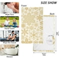 thumbnail image 3 of GZHJMY Face Hand Towel Set Golden Snowflakes Cotton Washcloths, Quick-Dry Highly Absorbent Bath Towel- Pack of 2 Washcloths, 3 of 7