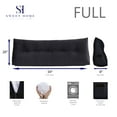 thumbnail image 3 of Triangle Headboard Wedge Cushion, Full Size 20" x 54" x 8", Black, 3 of 5