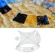 thumbnail image 4 of 1 Juego de pntils de de patrones de edredón acrílico pa pa el , accesorios pa proyectos de retazos a mano Diy, Macarena Reglas de plantillas para acolchar, 4 of 8