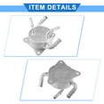 thumbnail image 5 of Engine Oil Cooler Compatible for Honda Civic 06-11 Aluminum Alloy Silver Tone Transmission Oil Cooler, 5 of 6