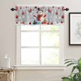 thumbnail image 7 of Christmas Ball Kitchen Curtains and Valances Set, Snowman Gifts Xmas Tree Snowflake Grey Rod Pocket Window Valance 18 Inch Window Curtain Panels for Living Room Bedroom Laundry, 27.5x24in, 3 Pieces, 7 of 7