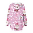thumbnail image 4 of TIMIFIS Robe Chandail à Capuche pour Femmes Imprimé de Noël Manches Longues Ample avec Poches, 4 of 6