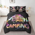 thumbnail image 2 of YST Happy Camping Comforter Set, 7-Piece, Colorful RV Camper, Twin Size, Bed in a Bag, 2 of 5