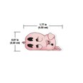 thumbnail image 3 of WIRESTER Set of 2pcs Car Air Freshener Fragrance Vent Clip Decoration with Lemon Scented Pad - Pig Funny Playful Postures (S1), 3 of 7