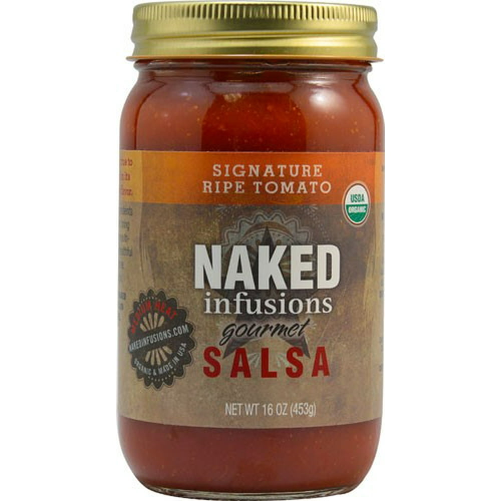 Naked Infusions Organic Gourmet Salsa Medium Heat Signature Ripe Tomato ...