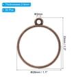 thumbnail image 2 of Unique Bargains 30pcs Ouvrir Lunette, Lunette en Résine Pendentifs Moule Dos Ouvert Lunette en Alliage pour la Fabrication de Bijoux en Résine, Rond, Bronze Foncé, 2 of 6