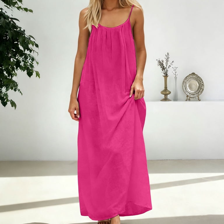 dull pink camisole dress Light Pink Side Slit Cami Dress STYLED BY ALX COUTURE
