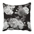 thumbnail image 1 of BOSDECO White Flower Floral Pattern With Roses Watercolor Pink Painting Abstract Accent Beauty Pillowcase 20x20 inch, 1 of 1