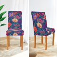thumbnail image 3 of Yayeee 2 Pack Dining Chair Covers Stretch Parson Chairs Slipcovers Seat Protector, Blooming Flowers Pattern, 3 of 6