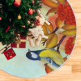 thumbnail image 3 of Falda para árbol de Navidad, diseño de Dussdil, hojas de arce otoñales, 90 cm, 3 of 6