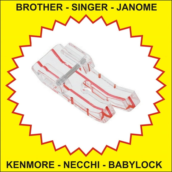 1/4 Inch Quilt Piecing Foot Fits Singer, Brother, Janome, Babylock, Kenmore, Necchi & More See Description
