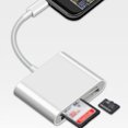 thumbnail image 3 of Tholdsy Adaptador de teléfono inteligente exterior portátil para lector de tarjetas CF TF de cámara digital Juegos de teclado y mouse para computadora, 3 of 6