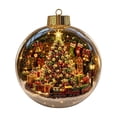 thumbnail image 7 of 1 Pc Lighted Christmas Diorama Ornament, Clear Acrylic Story Ball with Warm LED, Holiday Tree Hanging Decor, Magical Xmas Gift 3.94in, 7 of 7