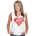 thumbnail image 5 of Jesus Christ Love Christian God Cross Tank Top Tee Shirt Women Brisco Brands S, 5 of 6