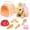 Brown Rabbit, variant on Sunforu Pet Care Play Set,Little Plush Brown Teddy Dog Grooming Toys with Puppy Carrier Feeding Dog Educational Toys for Toddler Kids