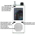 thumbnail image 2 of Zootealy Portable ATS120 Receiver with 2.4" Touchscreen, RDS Function, Bluetooth FM Audio, and Long Rod Antenna - Aluminum Alloy Body, 40mm Speaker, Rechargeable 1200mAh Lithium Battery - Complete, 2 of 6