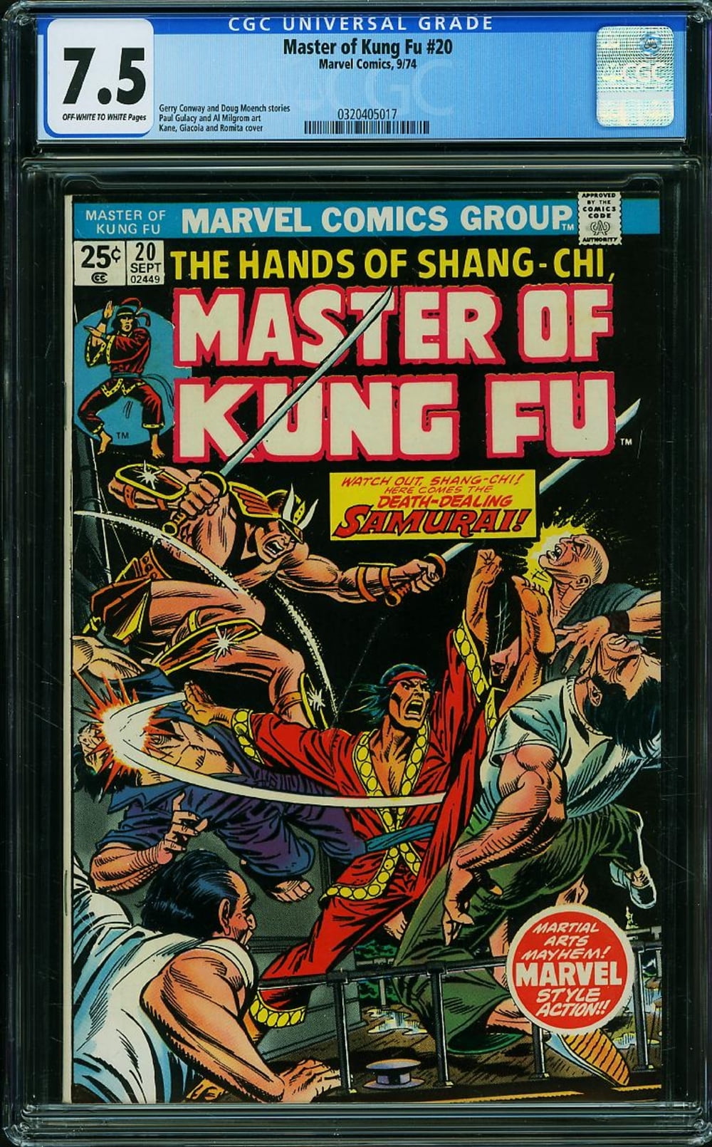 Cover of Master of Kung Fu #20