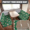 thumbnail image 2 of XYZCANDO Christmas Rooster RV Dinette Cushion Covers, Outdoor RV Sofa Covers Washable Furniture Protection Jacquard Stretchable Camper Cushion Covers with 1 Backrest Cover & 1 Bench Cover, 2 of 7
