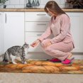thumbnail image 4 of 2 Pieces Of Kitchen Rugs and Mats Non Skid Washable Fall (136) Kitchen Mat,Floor Cushion Waterproof Rug,Rubber Backed Area Rugs for Laundry 47*17+30*17, 4 of 7