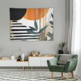 thumbnail image 2 of Nawypu  Abstract Mid Century Modern Tapestry Boho Geometric Leaf Plant Tapestry Aeshtetic Minimalist Tapestry Boho Sun Tapestry for Bedroom Cool Tapestry for Living Room Home Decor, 2 of 7