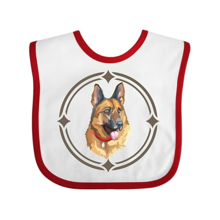 

Inktastic German Shepherd Dog Art Gift Gift Baby Boy or Baby Girl Bib
