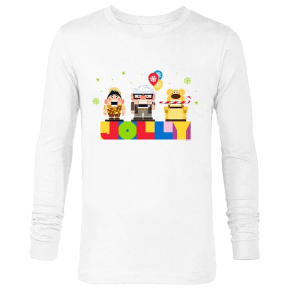 Disney and Pixar’s Up Christmas Holiday Jolly Nutcrackers - Long Sleeve T-Shirt for Men - Customized-White