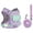 Light Purple, variant on Pet Vest with Storage Pockets Adjustable Reflective Waterproof Dog Harness Backpack with Leash for Outdoor Use(Light Purple,Size XL)