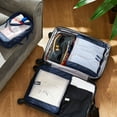thumbnail image 4 of Protege 3-Piece Durable Packing Cubes Set with Mesh, Blue, 4 of 9