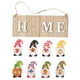thumbnail image 1 of Letrero De Madera Para Puerta Delantera, Adorno Decorativo, Letrero Para El Hogar, Hermoso Y Elegante Tablero Colgante De Navidad Con Ocho Papá Noel De Navidad Serendint HA013780-00, 1 of 7