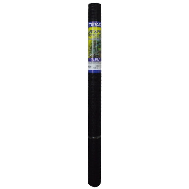 Red de plástico para jardinería, 100 pies de largo x 2,13 m de alto, con malla de 1,9 cm