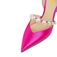 thumbnail image 4 of FSJ Women Elegant Pointy Close Toe Beaded High Heel Pumps Pearls Strappy D'Orsay Pumps Church Party Wedding Dress Shoes Size 12 Pink, 4 of 4