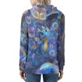 thumbnail image 2 of DISNIMO Dragon Printed Women Hoodies Zip Up Hooded Jackets Long Sleeve Sport Sweatshirt Trendy Ladies Hooded Tops, XS, 2 of 6