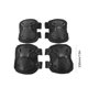 thumbnail image 1 of Juego de 4 rodilleras y coderas de nailon duradero para ciclismo, equipo de protección (negro) Hugtrwg Para Estrenar, 1 of 6