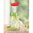 thumbnail image 2 of Jarra de Vidrio Good & Good con tapa roja 900 ml, 2 of 3