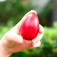 thumbnail image 2 of Wooden Maracas Egg Shakers Musical Percussion Instrument Eggs 2pcs Red, 2 of 8