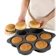 thumbnail image 3 of Molde de Silicona para Panecillos de Hamburguesa Bandeja para Hornear Antiadherente para de Capas de Pan de Maíz Sándwich Fácil de Limpiar Amplia Aplicación con Apto ANGGREK Otros, 3 of 8