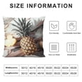 thumbnail image 5 of Creowell Gold Pineapples in The Marble，Printed Soft Decorative Square Throw Pillow Covers Cushion Covers Pillowcases，Couch，Pink and Gold, 5 of 5