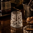 thumbnail image 6 of 360° Rotating Crystal Whiskey Glass, 3.94 x 3.46 Inch Spinning Tumbler with Stress-Relief Design, Ideal for Holiday Gathering & Whiskey Tasting F, 6 of 7
