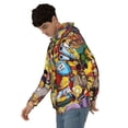 thumbnail image 3 of Simpsons Men's Hoodie With Color Drawstrings Sweatshirt Hooded Pullover Print Winter Coat Jacket Xx-Large, 3 of 9