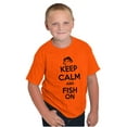 thumbnail image 4 of Keep Calm Fish On Fishing Enthusiast Boys Kids T Shirt Tees Tops Teen Brisco Brands S, 4 of 6