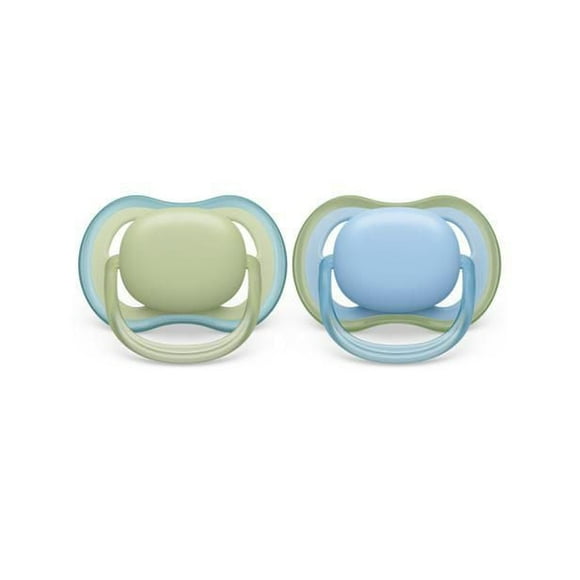 Philips Avent Ultra Air Pacifier 0-6m, pastel green / celestial blue, 2 pack, SCF085/21