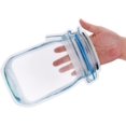 thumbnail image 3 of Jucoan 50 Pack Large Wide Mouth Mason Jar Zip Snack Bags, Reusable Airtight Leakproof Plastic Food Storage Zipper Saver for Home Kitchen Freezer Camping Travel Picnic, 3 of 8