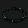 thumbnail image 2 of Turquoise Horizon | .925 Sterling Silver | Lunar Glass Bracelet, 2 of 9