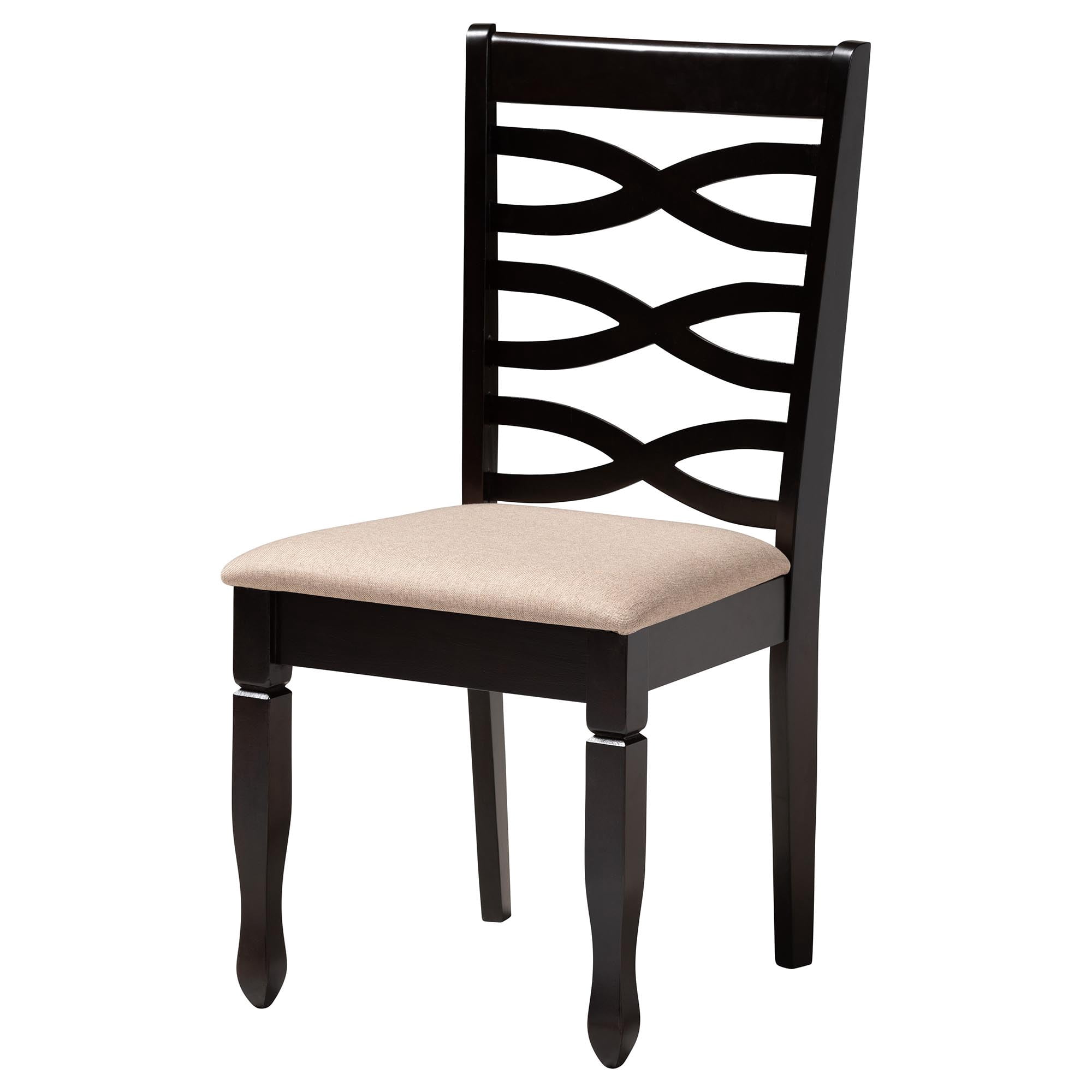 Baxton Studio Aspen Modern Dining Set, 5-Piece Set, Dark Brown