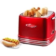 thumbnail image 2 of Nostalgia RHDT800RETRORED Pop-Up 4 Hot Dog and Bun Toaster With Mini Tongs Nostalgia Nostalgia, 2 of 2
