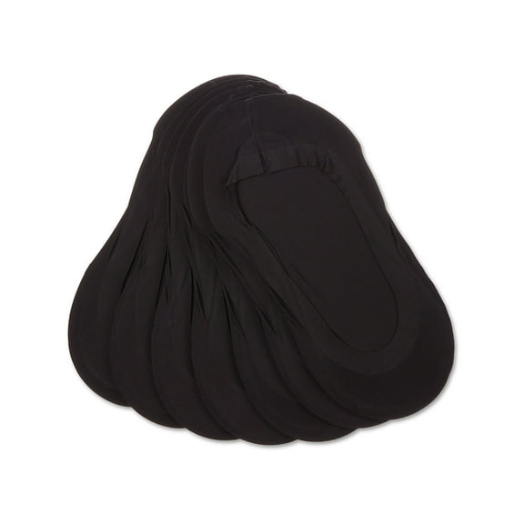 MeMoi Women's 7 Pair Pack Fine Edge Liner Socks - Womens - Female, One Size, Black