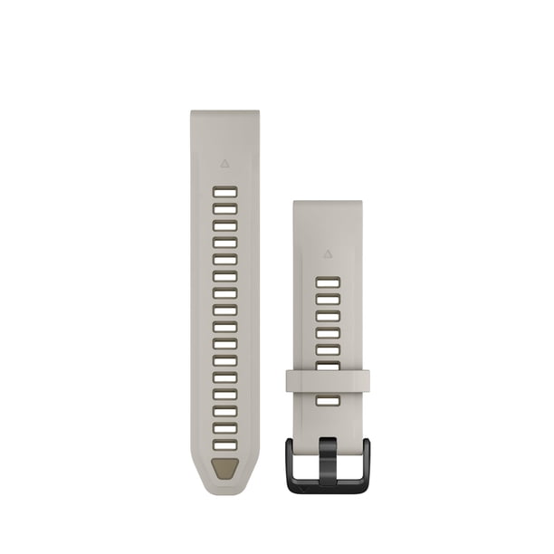 Correa de Silicona para Reloj Garmin QuickFit 20mm Gris Niebla/Sandstone Oscuro